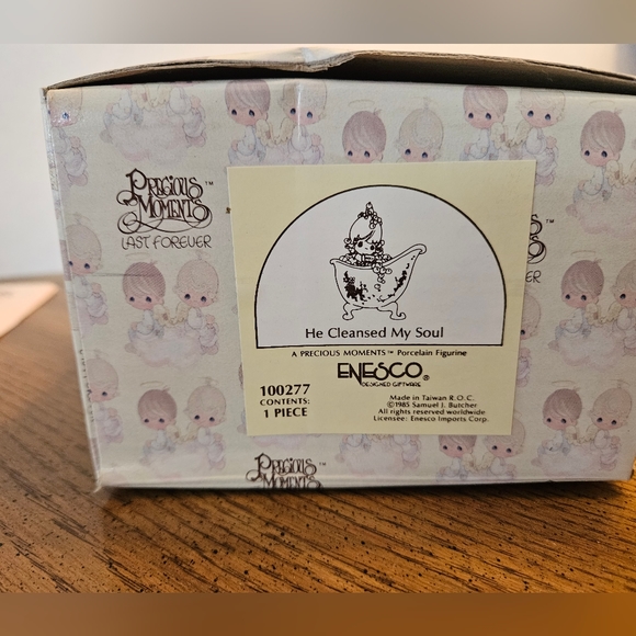 Precious Moments "He cleansed my Soul" figurine. New in the box with the tags. - Picture 3 of 5